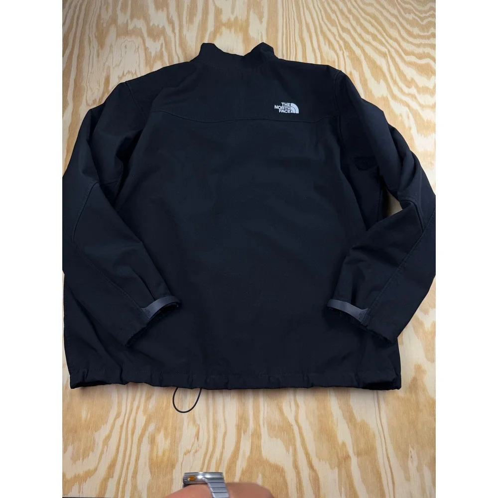 The North Face WindWall Softshell Jacket Mens XXL Black Fleece Lined Full Zip
